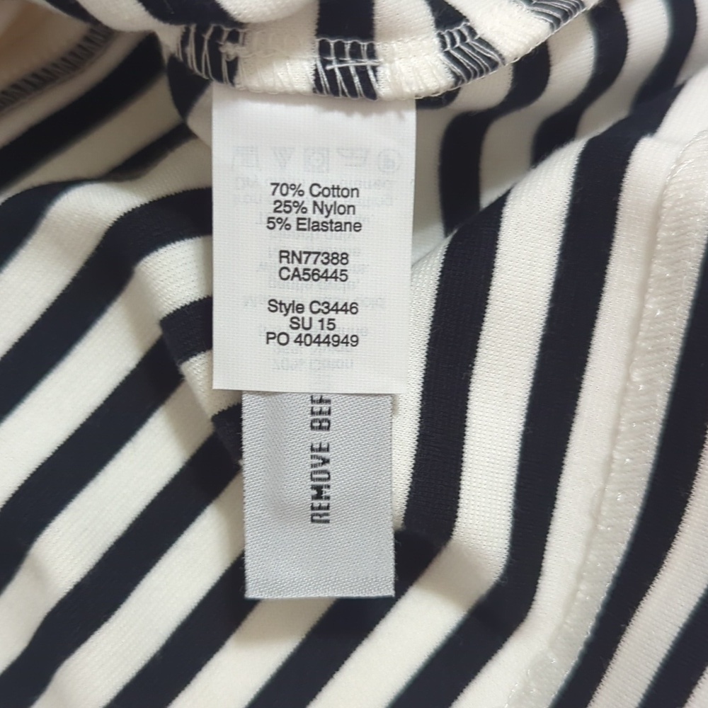 Madewell Striped Fit & Flare Verse Midi Dress, Color Black/White Size M - Picture 14 of 16
